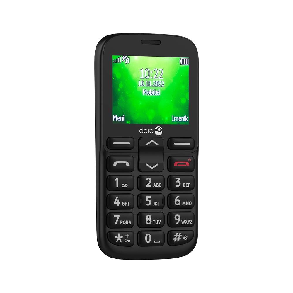 Doro 1380 Big Button Easy mobile phone, SOS Button, Senior Citizen BLACK