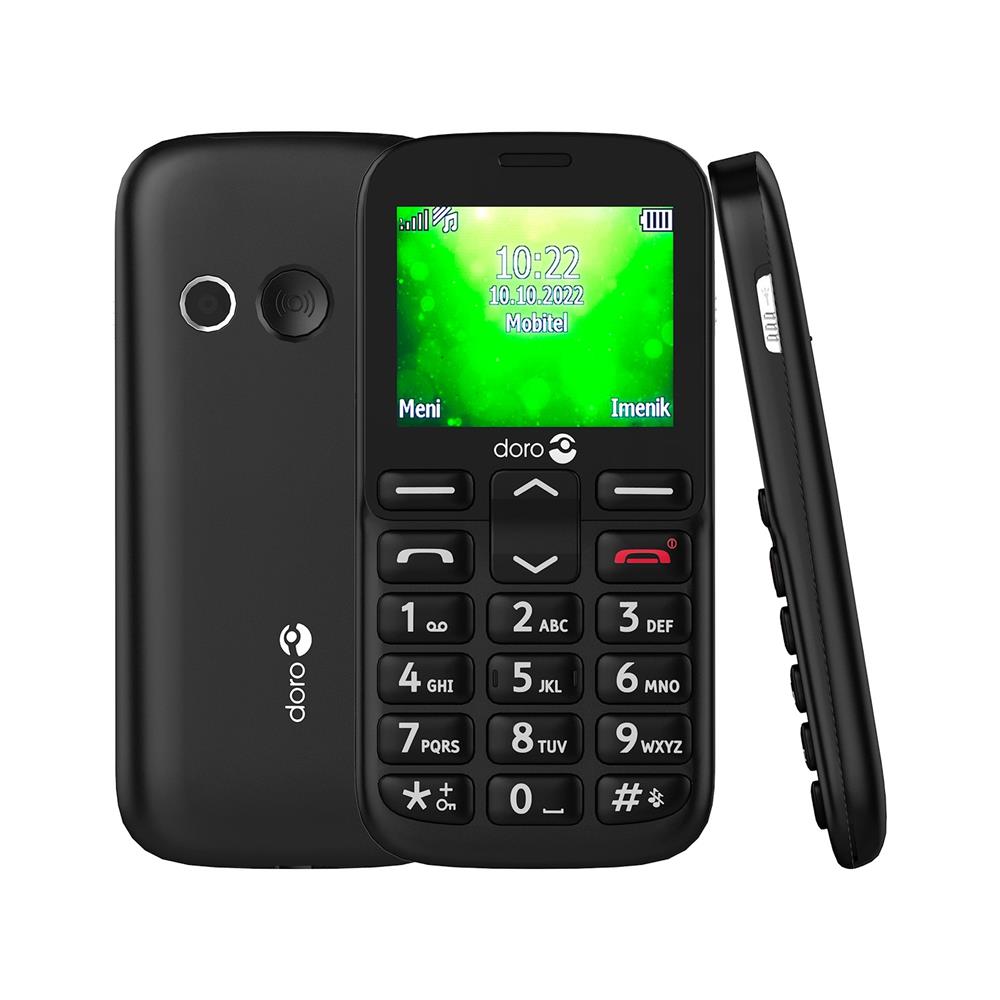 Doro 1380 Big Button Easy mobile phone, SOS Button, Senior Citizen BLACK