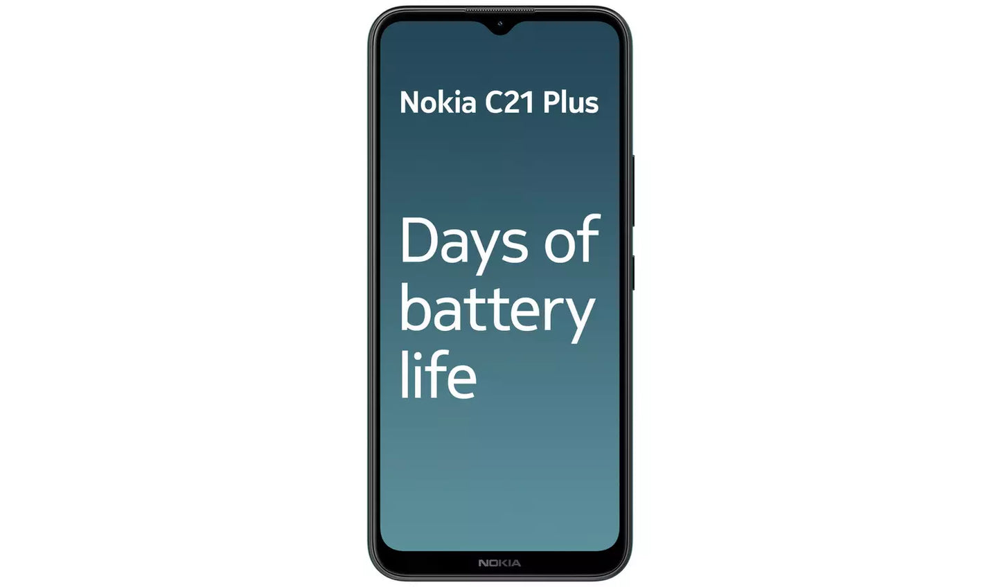 Nokia C21 Plus 32GB Mobile Phone SIM Free Unlocked Grey / Cyan