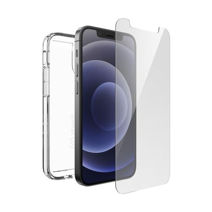 Speck Gemshell Clear Case and Screen Protector Bundle for iPhone 12 Mini