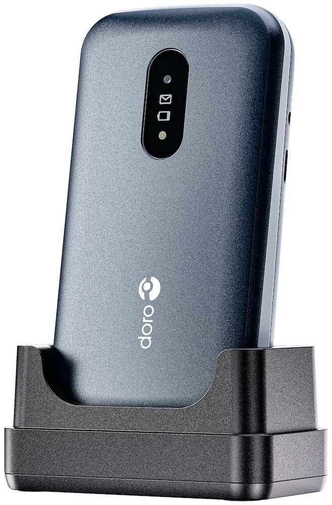 Doro 2820 4G Mobile Phone Blue/White with Charging Cradle & Charger Senior Citizen Big button