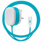 Juice 12W 2.4Amp Type C Mains Wall Charger And Cable - Blue & White