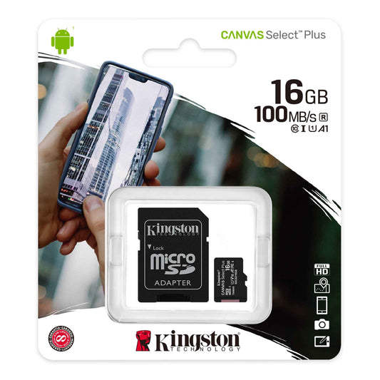 Kingston Canvas Select Plus microSDXC 100 MB/s, UHS-I class 10 with adapter