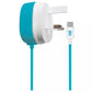 Juice 12W 2.4Amp Type C Mains Wall Charger And Cable - Blue & White