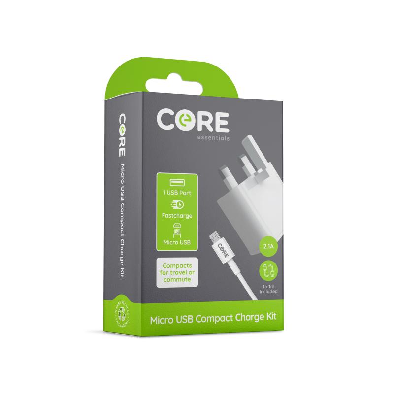 Core USB Charge Kit 2.1A with cable / without cable