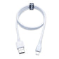 CORE 1M LIGHTNING / TYPE C / Micro USB Cable 3A White
