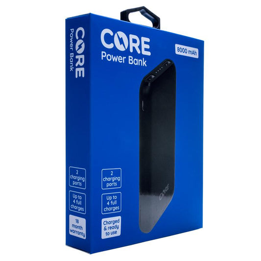 CORE Power Bank 8000 mAh 2 USB Ports