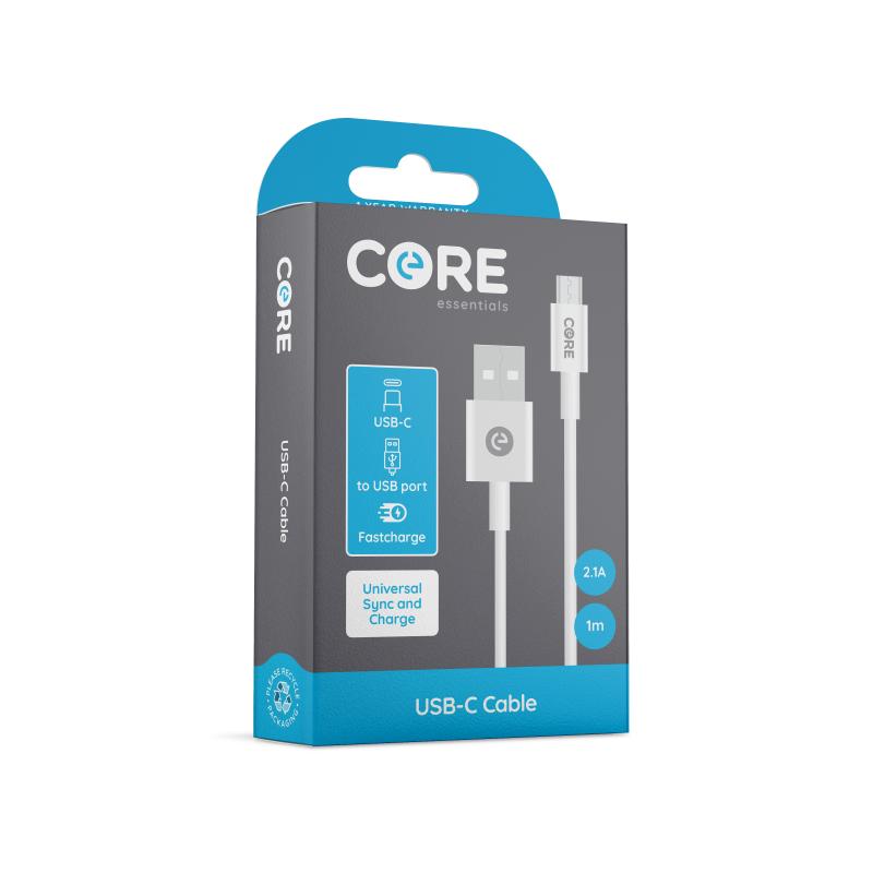 Core 8 Pin Lightning / Type-C Cable 1M Fast Charge 2.1A